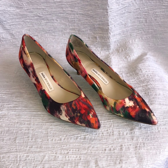 colorful kitten heels